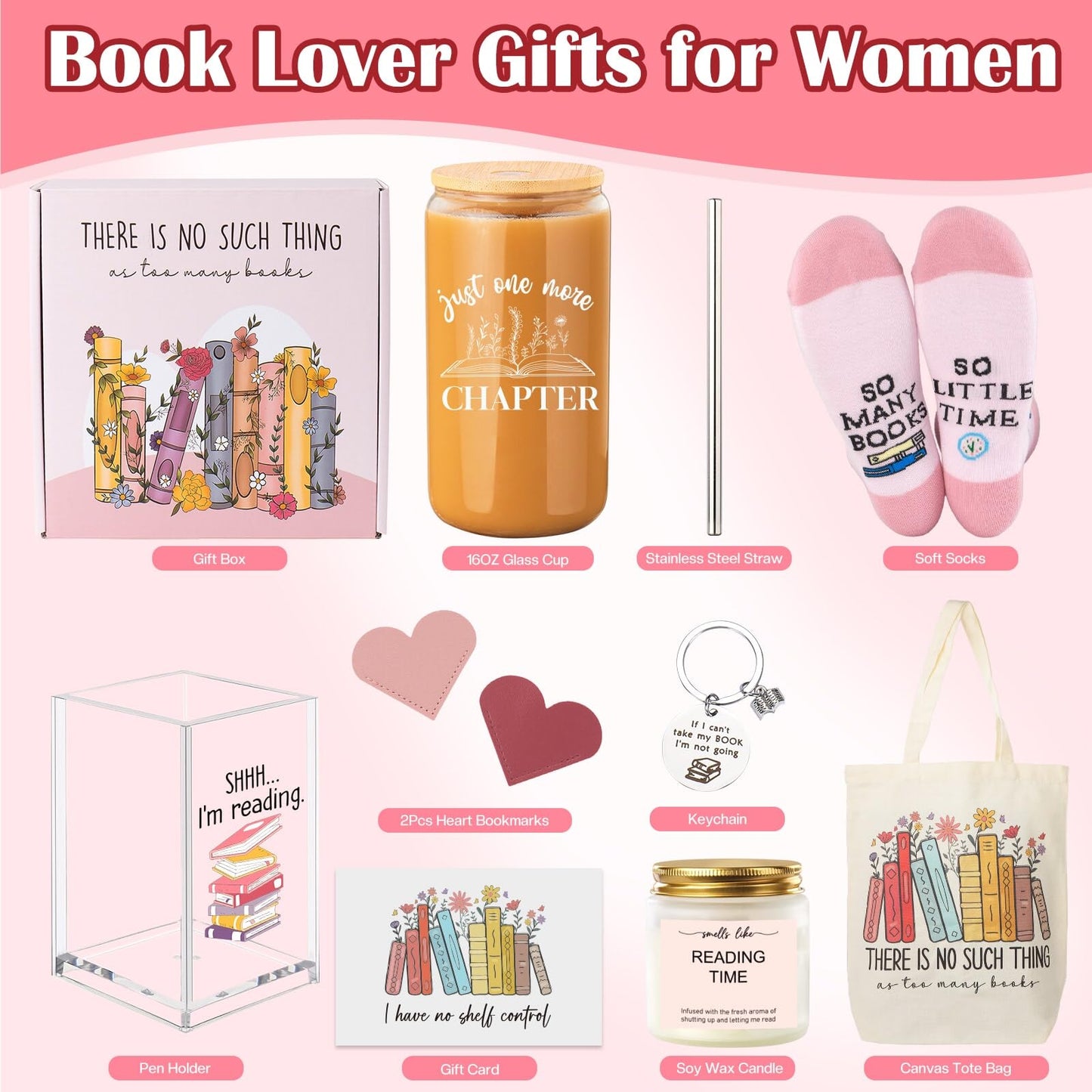 Book Lover Gifts for Women Mom, Unique Gifts for Readers Book Lovers Women