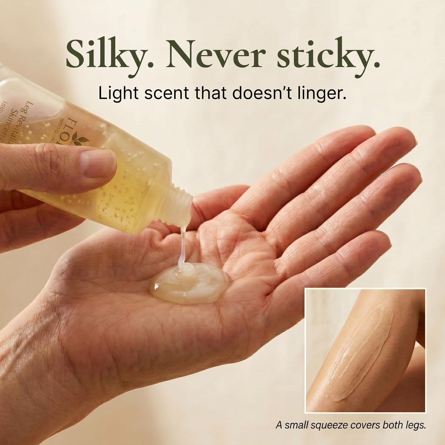 Villa Floriani Olive Oil Leg Revitalizer | Revives, Tones And Refreshes Tired Legs | Leg treatment | Natural Skincare | Rediscovering Natural Beauty, 5.07 fl. oz.