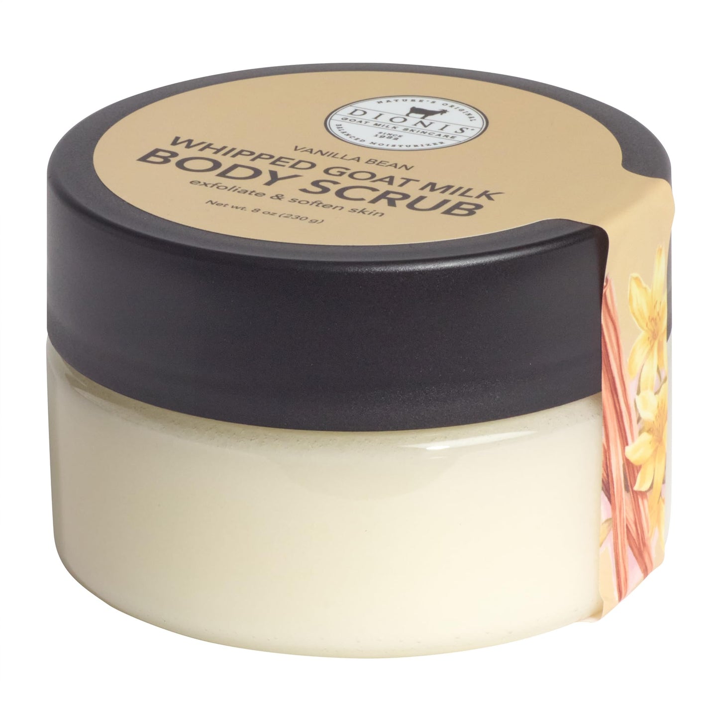 Dionis Goat Milk Whipped Body Scrub Vanilla Bean 8oz (Pack of 1)