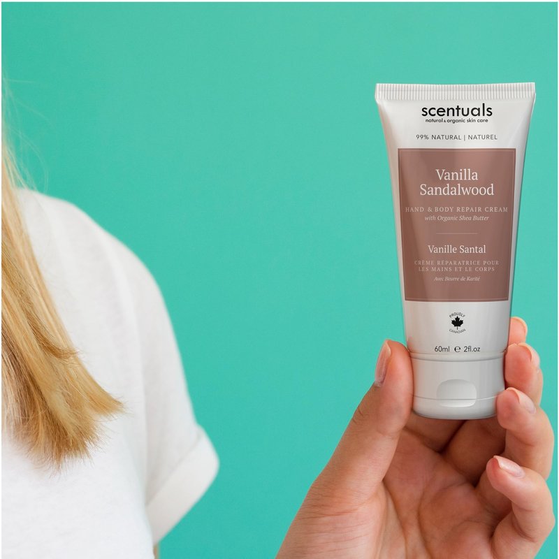 Scentuals Hand Cream Set of 3, with Shea Butter, Cocoa Butter, Argan & Almond oil, Moisturizing Dry Hands, (Lemon Verbena, Honey Lavender, Vanilla Sandalwood) 60 ml (2 fl.oz. x 3)