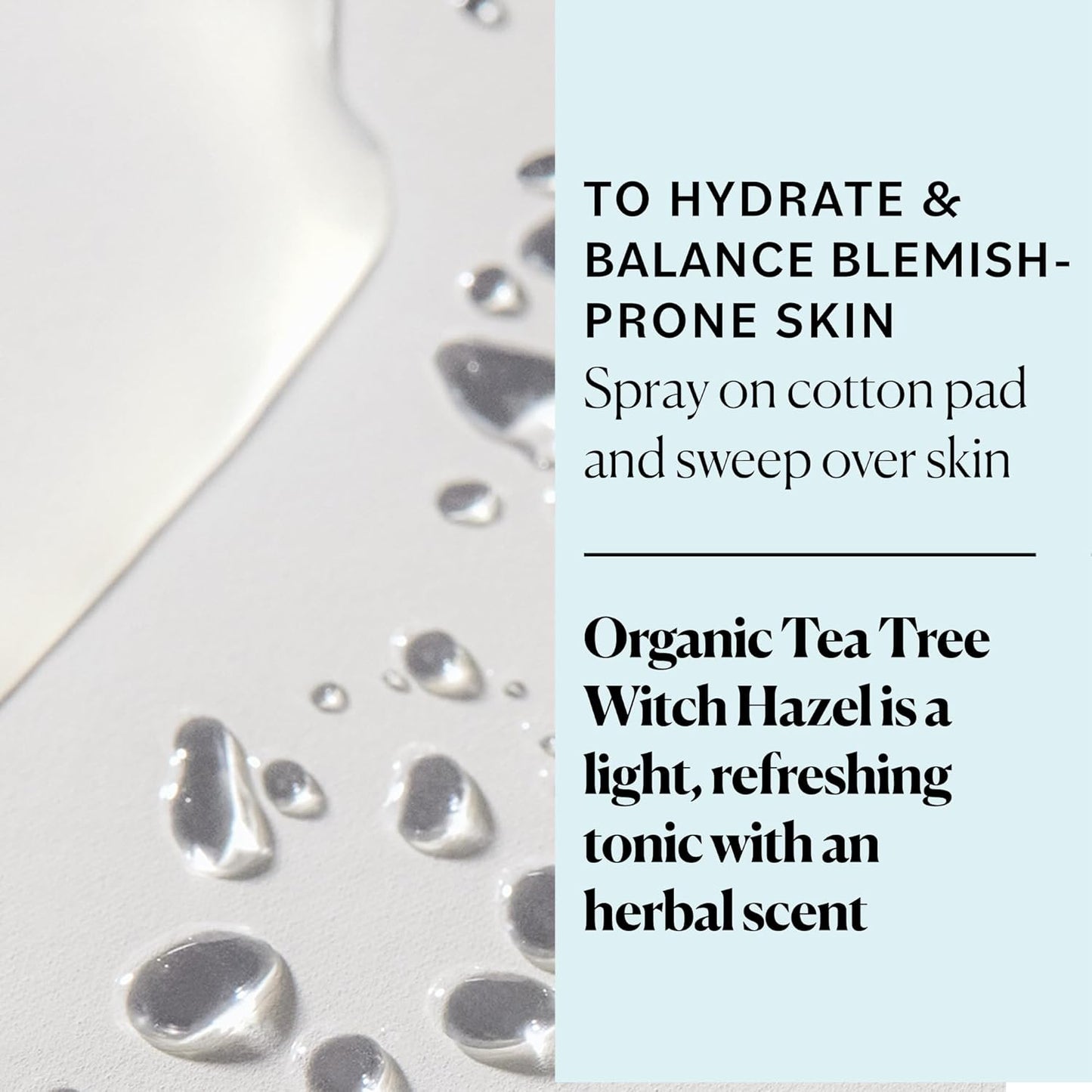 Organic Tea Tree & Witch Hazel Facial Toner - Purifying Hydrating Solution for Blemish-Prone Skin | 8 fl oz