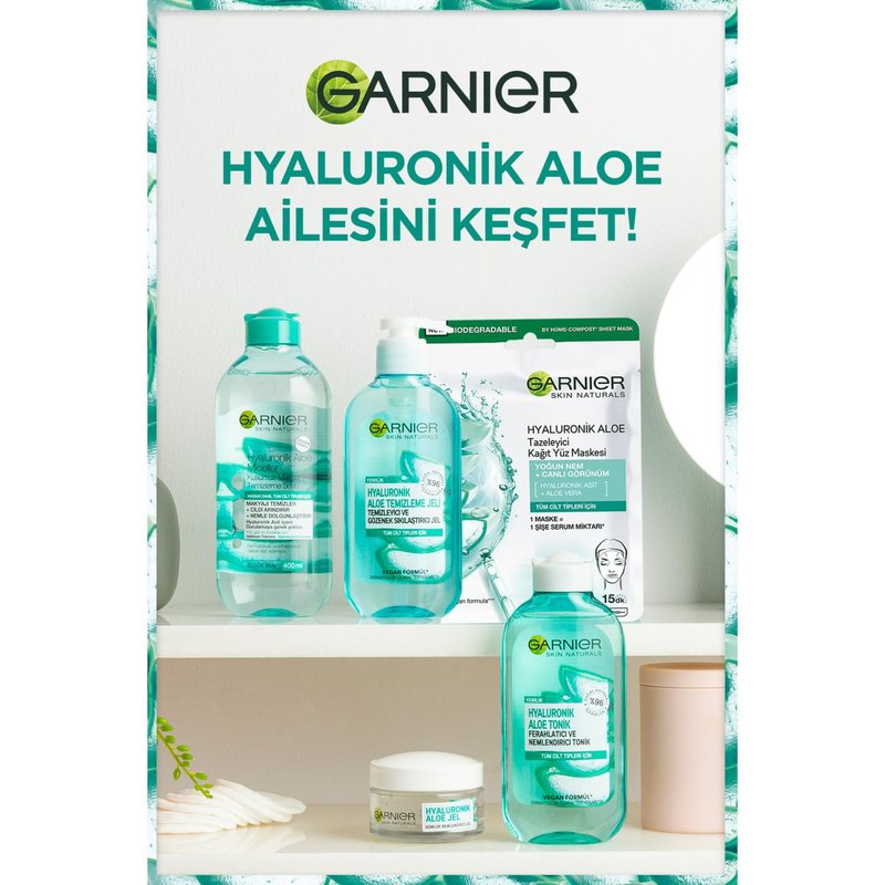Garnier Skin Naturals Hyaluronic Aloe Fabric Mask - Super Moisturizing for All Skin Types | 6 Count