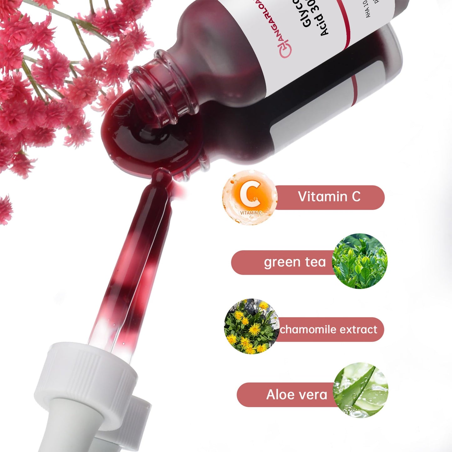 AHA 30% + BHA 2% Peeling Solution 30ml/1oz, Exfoliating Facial Serum, Chemical Peel For Face Serum Glycolic Acid