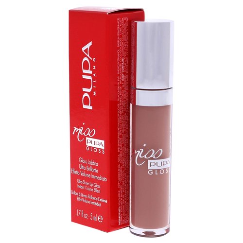 Pupa Milano Miss Milano Lip Gloss - Shiny, Smooth, Plump - Soft, Innovative Gel Texture - Glides Smoothly On Lips - For A Moisturizing And Volume Enhancing Effect - 103 Forever Nude - 0.17 OZ
