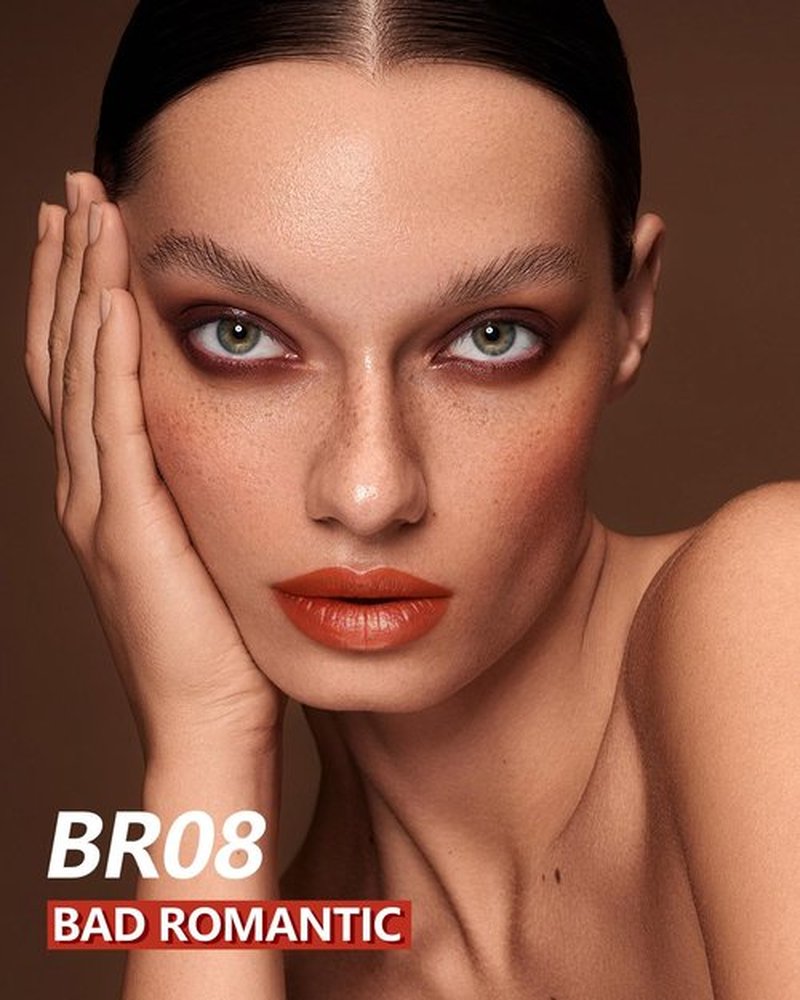 MAKI YIKA Red Lipstick for Women Metallic Lipsticks Glitter Long Lasting Lipstick No Smudge No Transfer Liquid Lip Gloss (BR08 Bad Romantic)