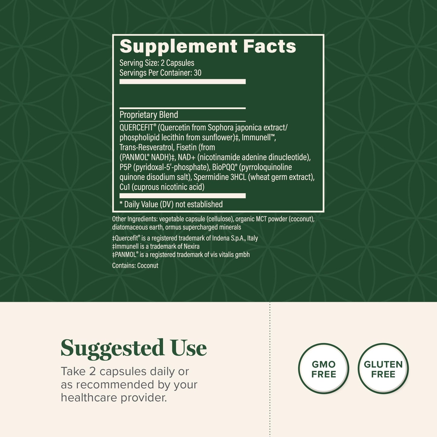 Ultimate Cellular Health- NAD Supplement for Women & Men, (60 Capsules)
