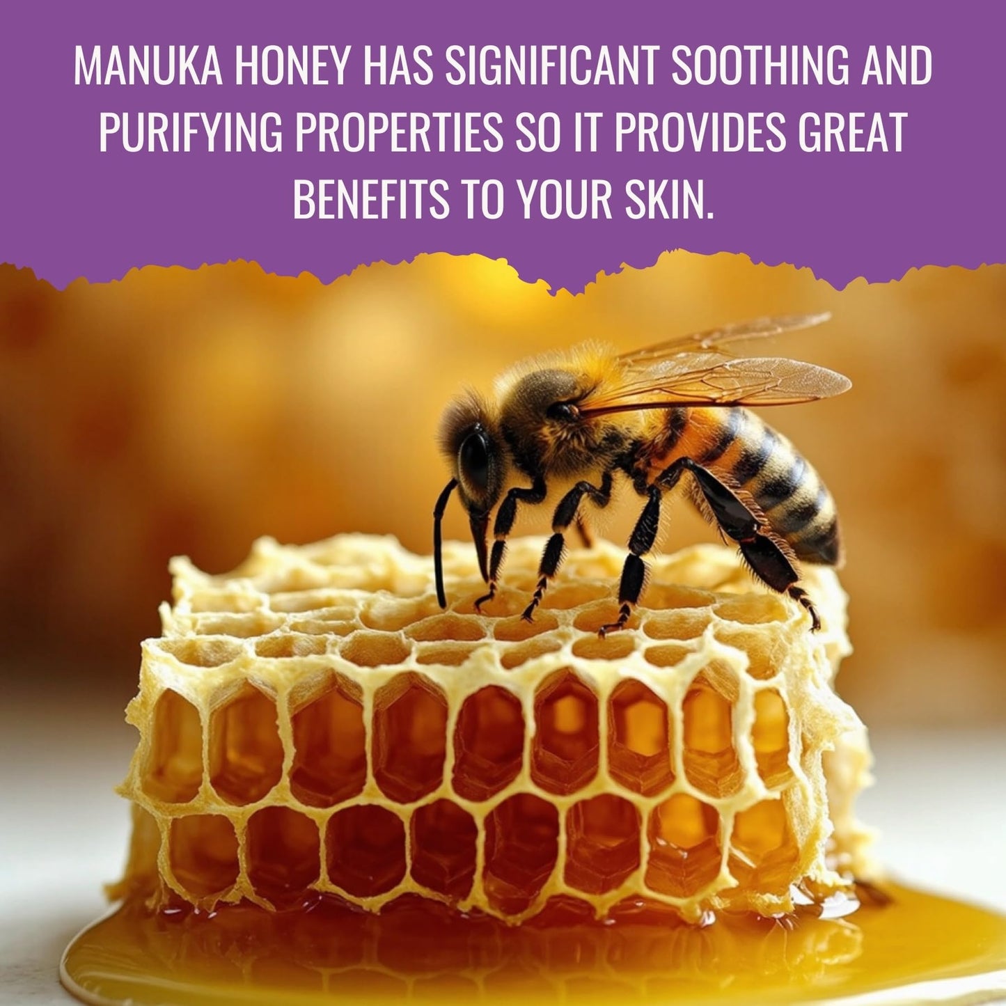 Retinol & Manuka Honey Night Cream for Face and Neck with Sweet Almond Oil, CoQ10, Plant Extracts & Vitamin A | Plant Based Formula | Carefully formulated to keep your skin young and healthy!