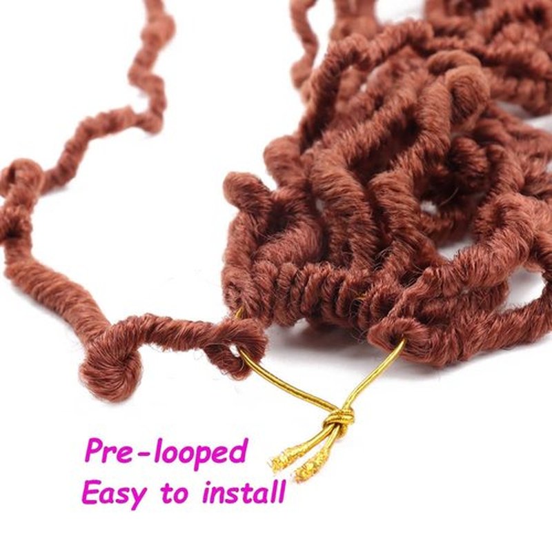 24 Inch Soft Locs Faux Locs Crochet Hair for Butterfly Locs Distressed Locs Hair for Women (24 Inch(Pack of 8), 350#)