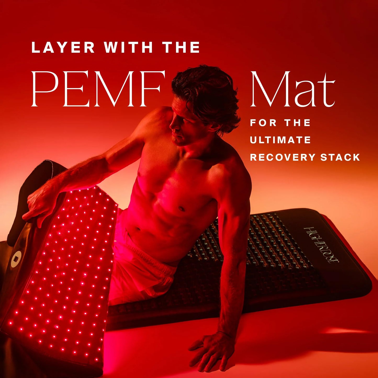 HigherDOSE Full Body Red Light Therapy Mat - Infrared Red Light Therapy Pad with 1,000 LEDs (660nm + 850nm) for Circulation, Recovery, Skin, Energy, Mood & At-Home Redlight Therapy for Body