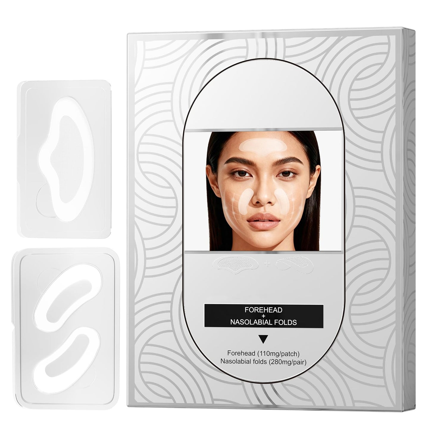 Dissolving Micro-Patches with Hyaluronic Acid & Collagen - DImprove Facial Sagging & Firm The Contours - Wrinkle Patches for Forehead & Nasolabial Folds