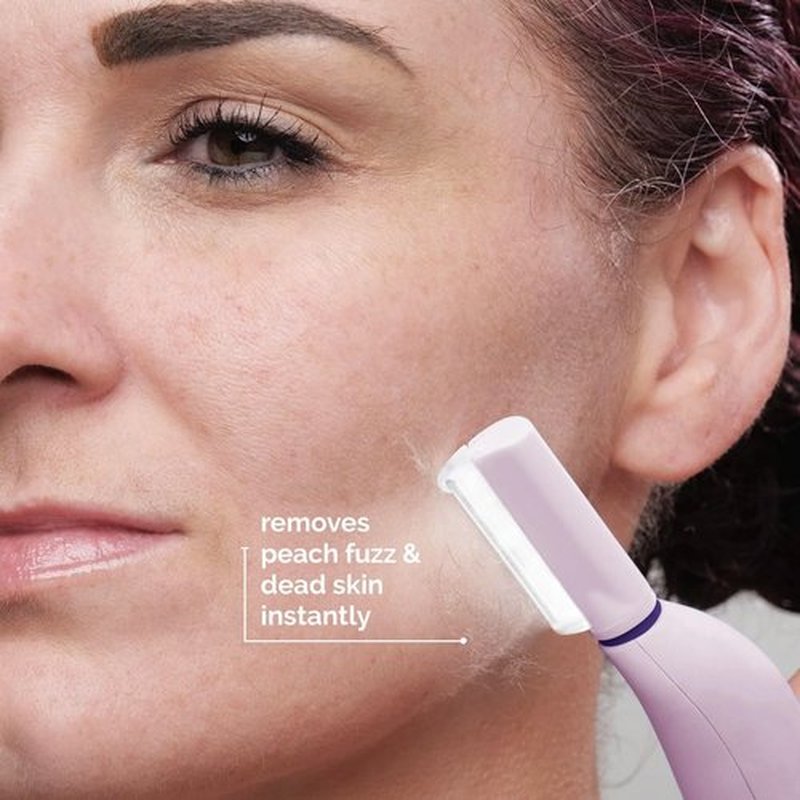 Michael Todd Beauty - Sonicsmooth Pro+ Dermaplaning System - with LED Light - 2 in 1 Women's Face Exoliation & Peach Fuzz Hair Remover - 16 Safety Tips & 2 Microdermabrasion Tips