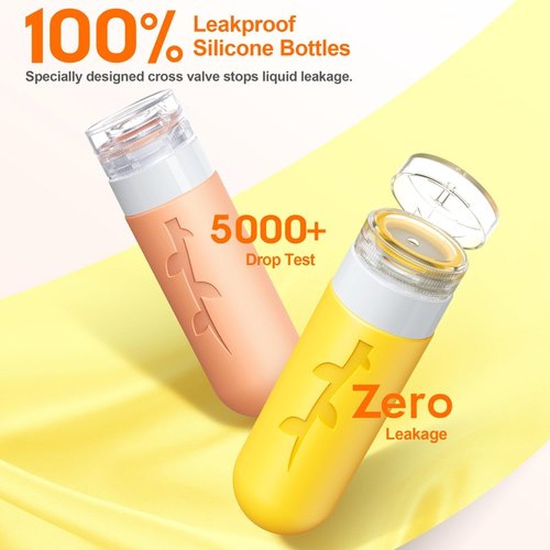 18 Pcs Travel Bottles for Toiletries, TSA Approved Silicone Travel Size Containers for toiletries Set, Refillable & Leakproof Travel Bottles Kit Travel Size Bottles