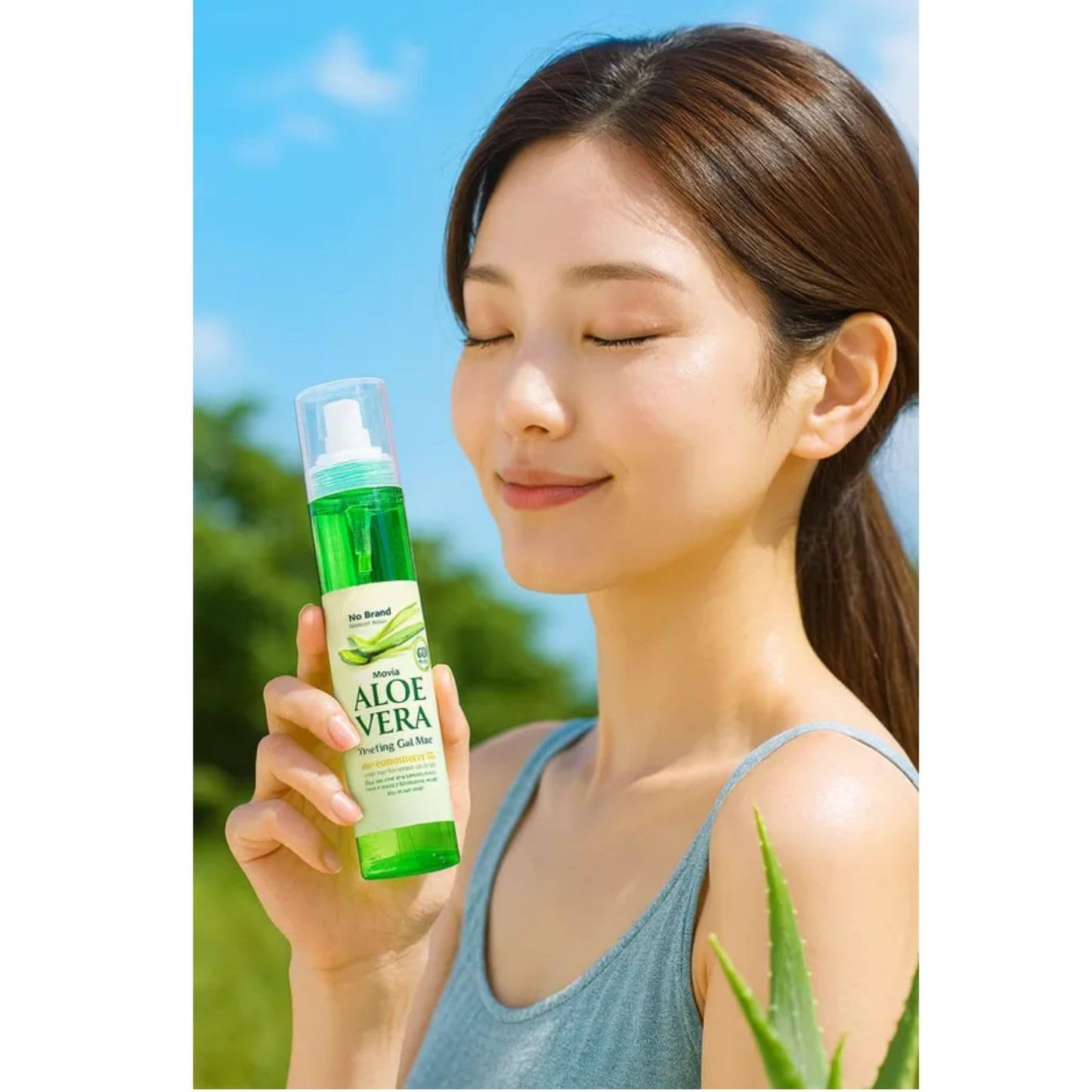 MENBLY Jeju Island Aloe Vera Gel Mist 120ml x 3 Pack - Aloe Vera Spray for Face & Body - Moisturizing and Hydrating from Jeju, Korea - Enriched with Herbal & Flower Extracts - Non- Sticky