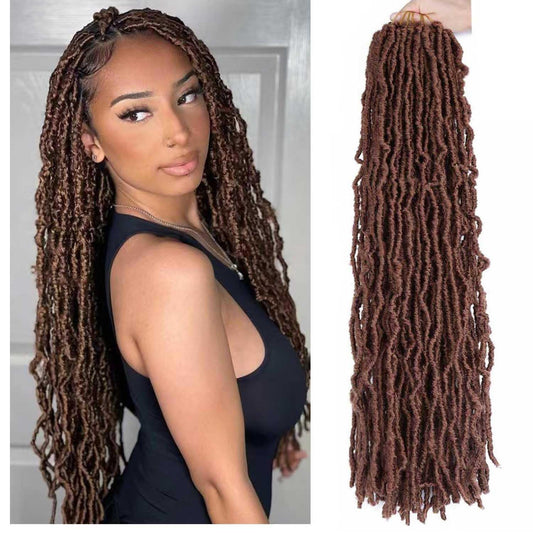 6 Packs Soft Locs Crochet Hair Pre Looped 24 Inch Faux Locs Crochet Braids Goddess Locs Dreadlocs Synthetic Hair For Black Women (24 Inch 6PACK 30#)