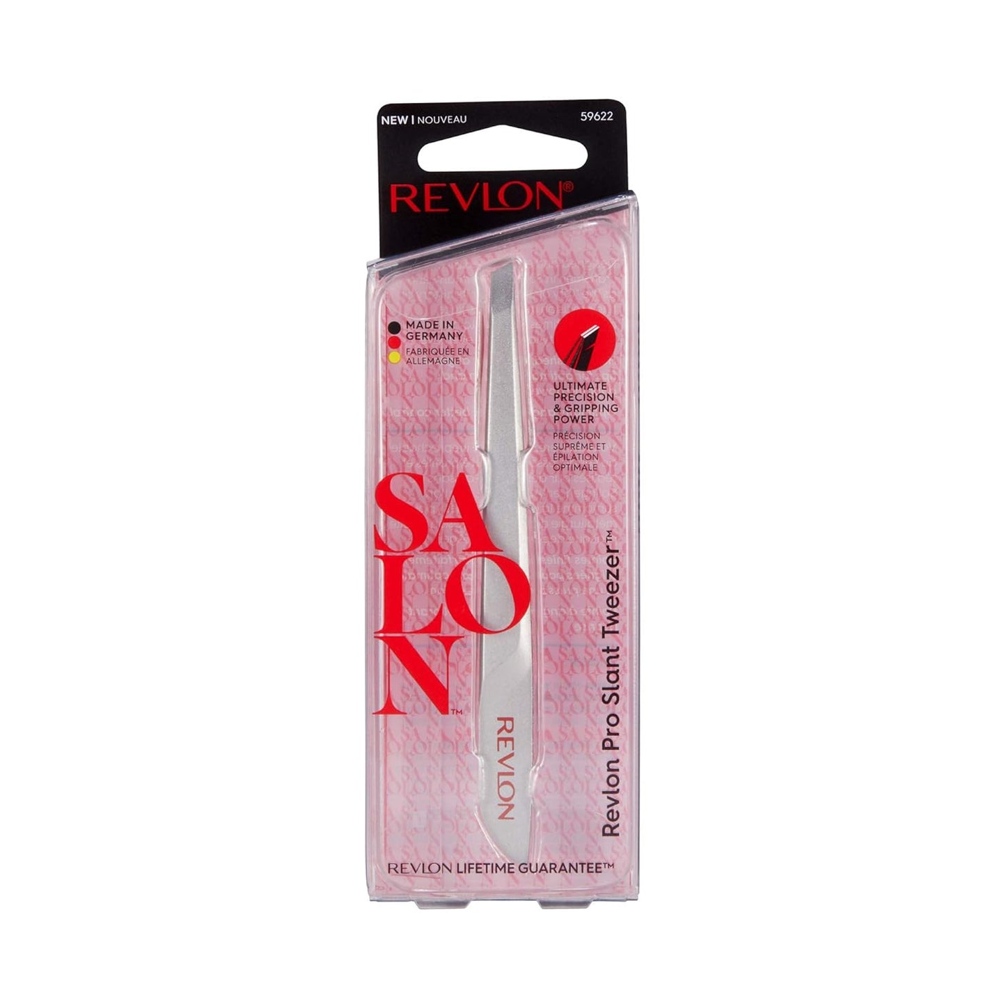 Revlon Salon Pro Slant Tweezer - Corrosion-Resistant Stainless Steel Precision Tool