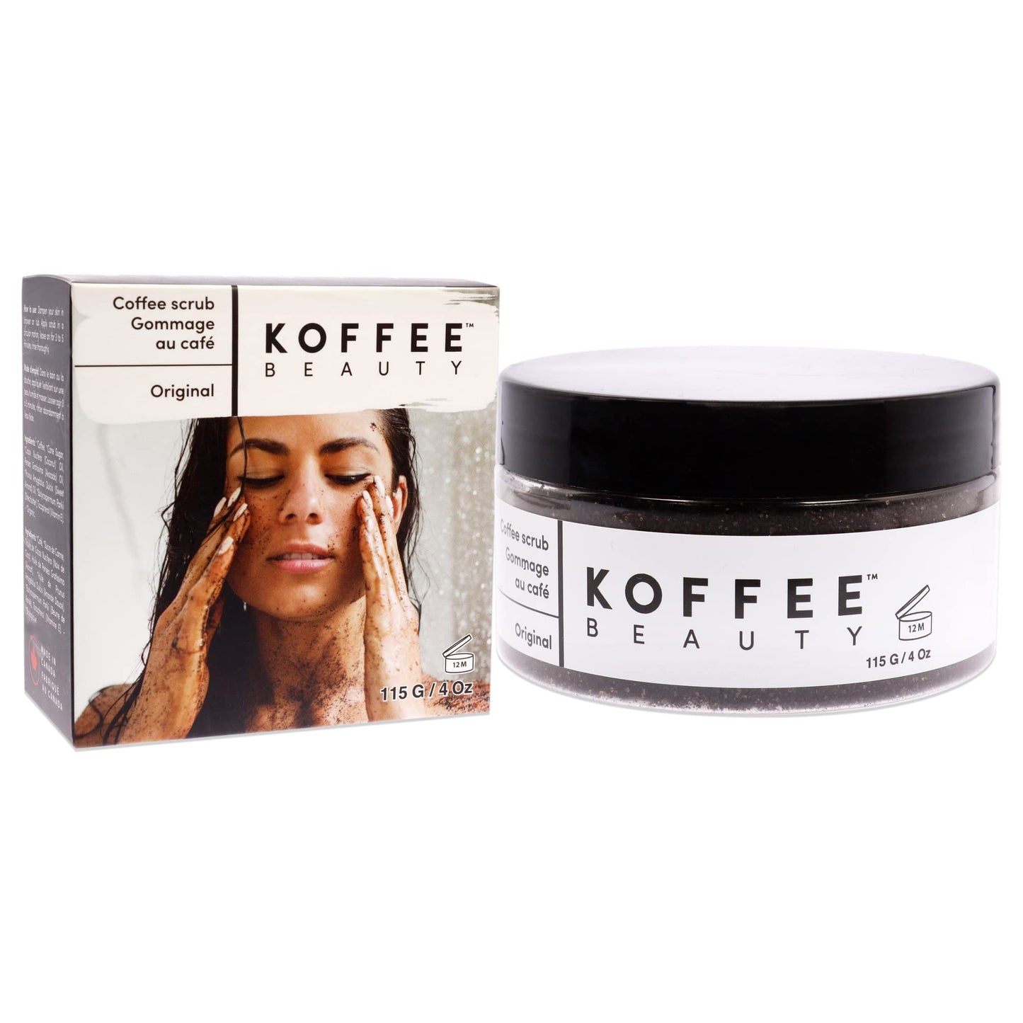 Koffee Beauty Original Coffee Scrub - Exfoliating Body And Face Scrub - Polish And Smooth Skin With Ease - Invigorate Senses With Original Fragrance Formula - For Naturally Radiant Skin - 4 Oz
