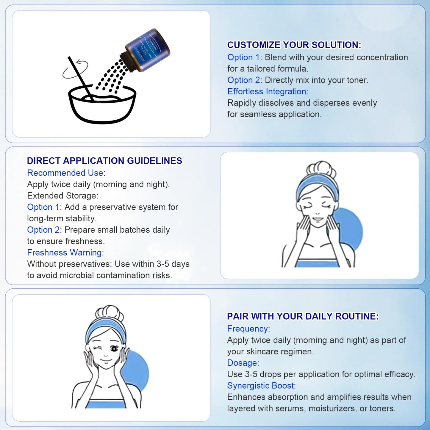 INNOCOSVATE GHK-Cu Copper Peptide Powder 99.9% Pure -Cosmetic Grade Blue Copper Peptide for Anti-Aging & Skin Repair -Ultra-Fine Soluble Crystals（1G）