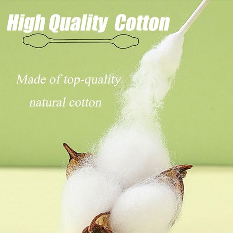 400pcs Safety Paper Cotton Swabs with Large Tips for Infants,Toddlers, Babies, Kids and Children