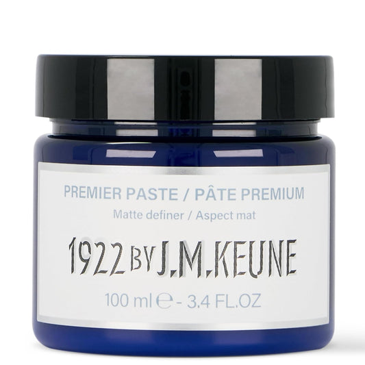 1922 by J.M. Keune Premier Paste, Extra Strong Hold & Matte Finish Styling Paste for Men, 2.5 Fl Oz