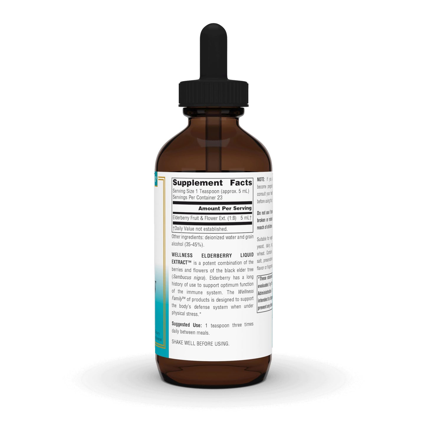 Source Naturals Wellness Elderberry Liquid Extract, 500 mg - 4 Fluid oz