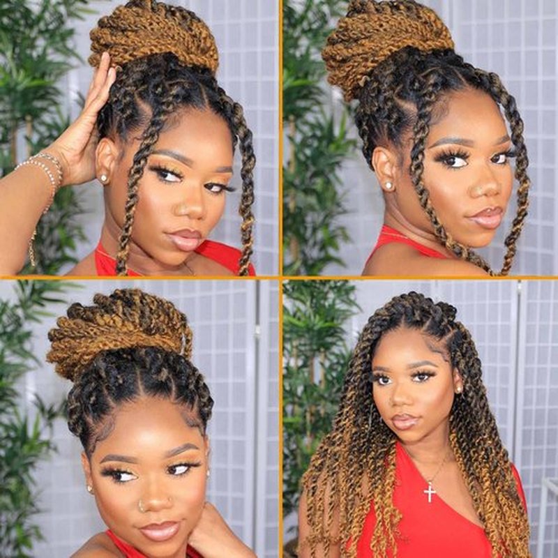Passion Twist Hair 18 Inch 6 Packs Water Wave Crochet Hair for Passion Twists Long Bohemian Braiding Protective Style Hair Extensions (18 Inch 6 Packs, T27#)