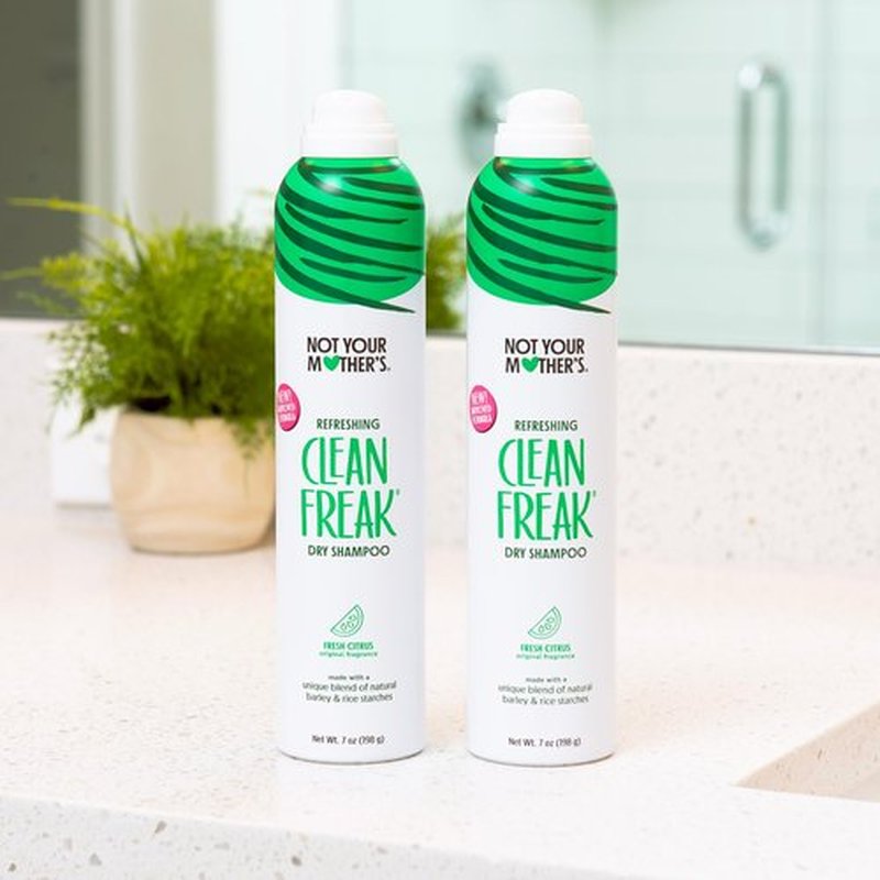 Not Your Mother's Clean Freak Refreshing Dry Shampoo (2-Pack) - 7 oz - Waterless Shampoo Instantly Absorbs Oil - Hair Essentials for All Hair Types
