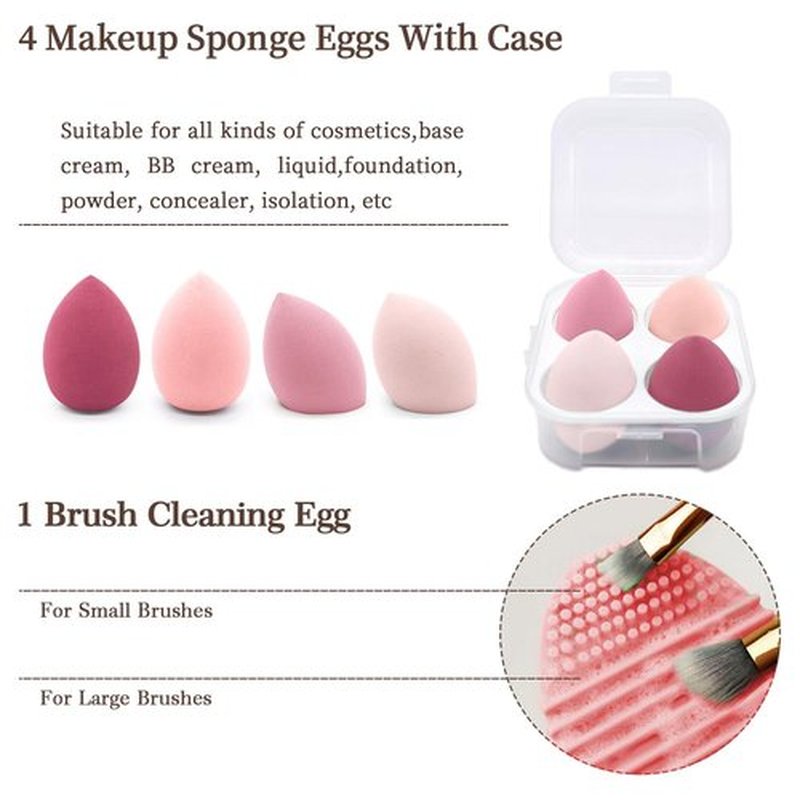 Koccido Makeup Brushes 22 Pcs Makeup Kit,Foundation Brush Eyeshadow Brush Make up Brushes Set (Pink, 22 Piece Set)