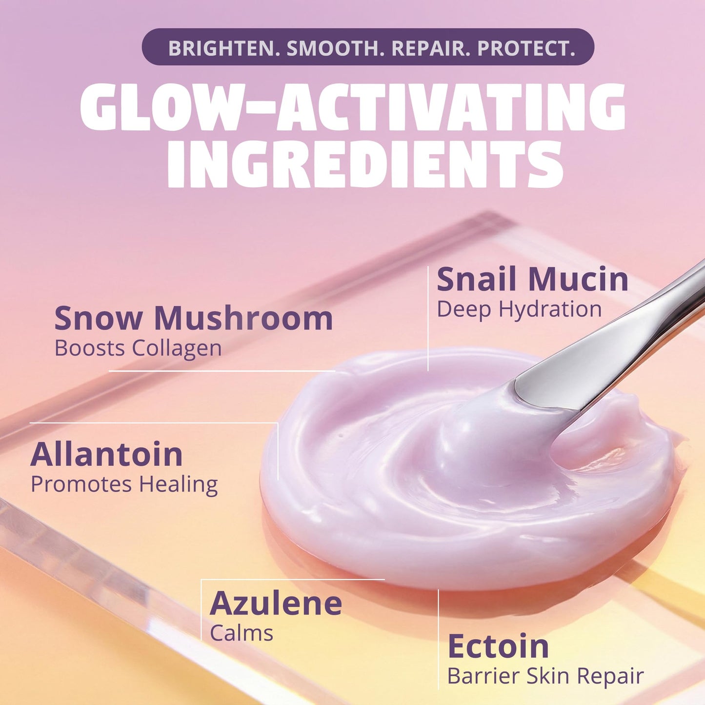 Zen Dew Moon Milk Snail Mucin Moisturizer Gel Cream (3.52 oz) Korean Snail Mucin Serum Cream that Replenishes Moisture & Leaves Skin Brighter, Plumper, Soothed & Smooth