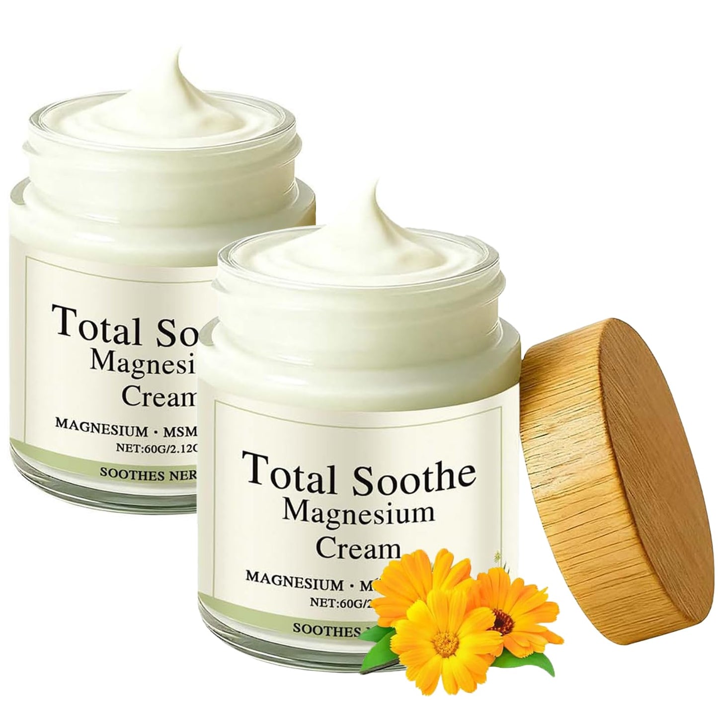 FYFTNMZ Total Relief Magnesium Cream,Mineral Delivery Formula & Arnica,Fast Absorbing, Non-Greasy Topical for Everyday Joint & Muscle Comfort(2pc)