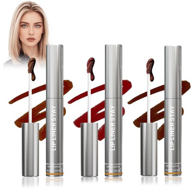 Veldoro Lip Stain, Veldoro Peelix Peel off Lip Liner Stain, Veldoro Peel off Lip Stain, Long Lasting Waterproof (3pcs)
