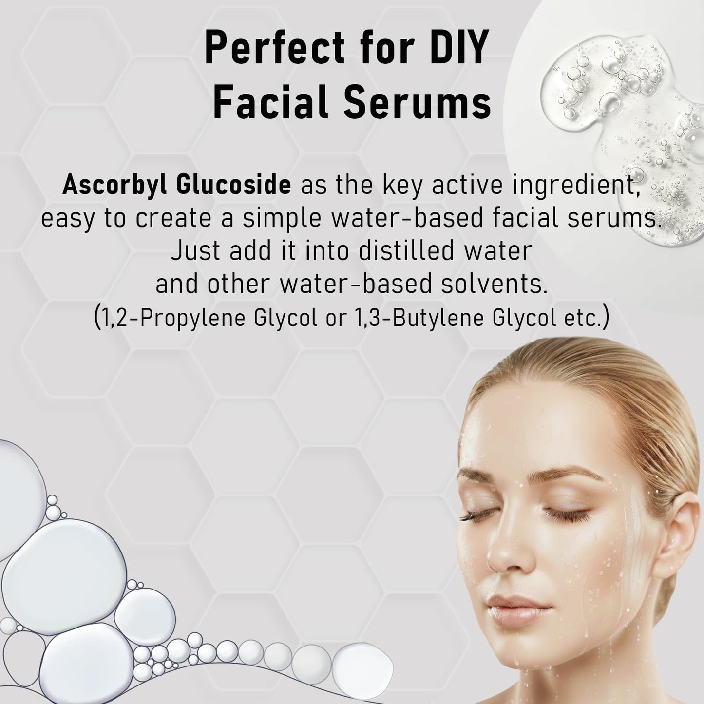 MAYKER Ascorbyl Glucoside Powder 0.7oz, Cosmetic Grade, High Purity Vitamin C Derivative for DIY Ascorbyl Glucoside Serums, Fine, Easy to Use Cosmetic Raw Material
