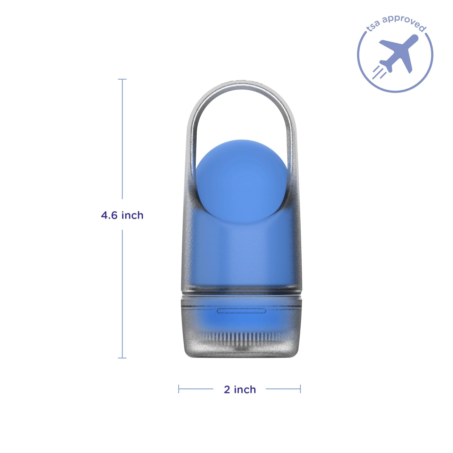 Ubbi Sunsqueeze Sunscreen Applicator, Refillable Roll On, Blue