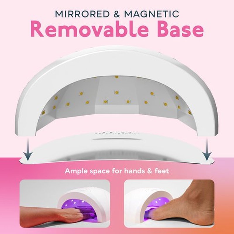 UV LED Nail Lamp, SUNUV Gel Nail Light for Nail Polish 48W UV Dryer with 3 Timers SUNone