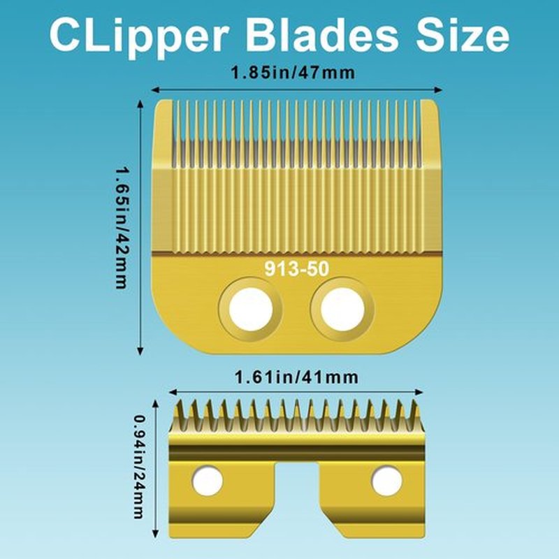 913-50 Adjustable Medium Blade Replacement Trimmer Blade Compatible with oster Finisher Trimmer Model 59 and T-Finisher Trimmer Blades，Golden