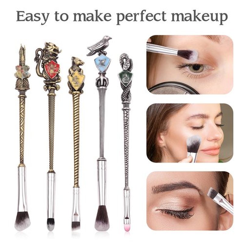 【2 Color Options】Metal Makeup Brushes Set for Women Girls, Wand Makeup Brushes Set,Brushes Holder Pot Not Included