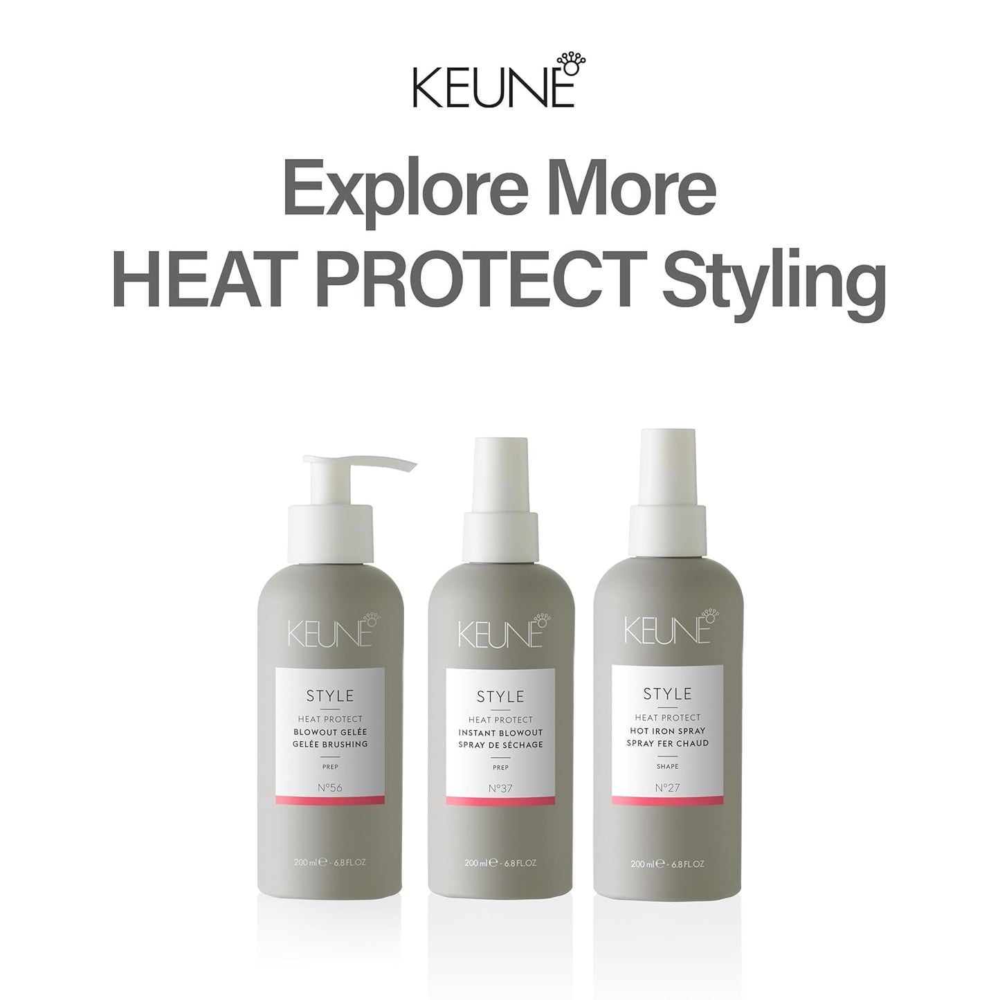 Keune Style Instant Blowout Spray, Heat Protectant & Blow-Dry Speed Enhancer for All Hair Types, 6.8 Fl Oz
