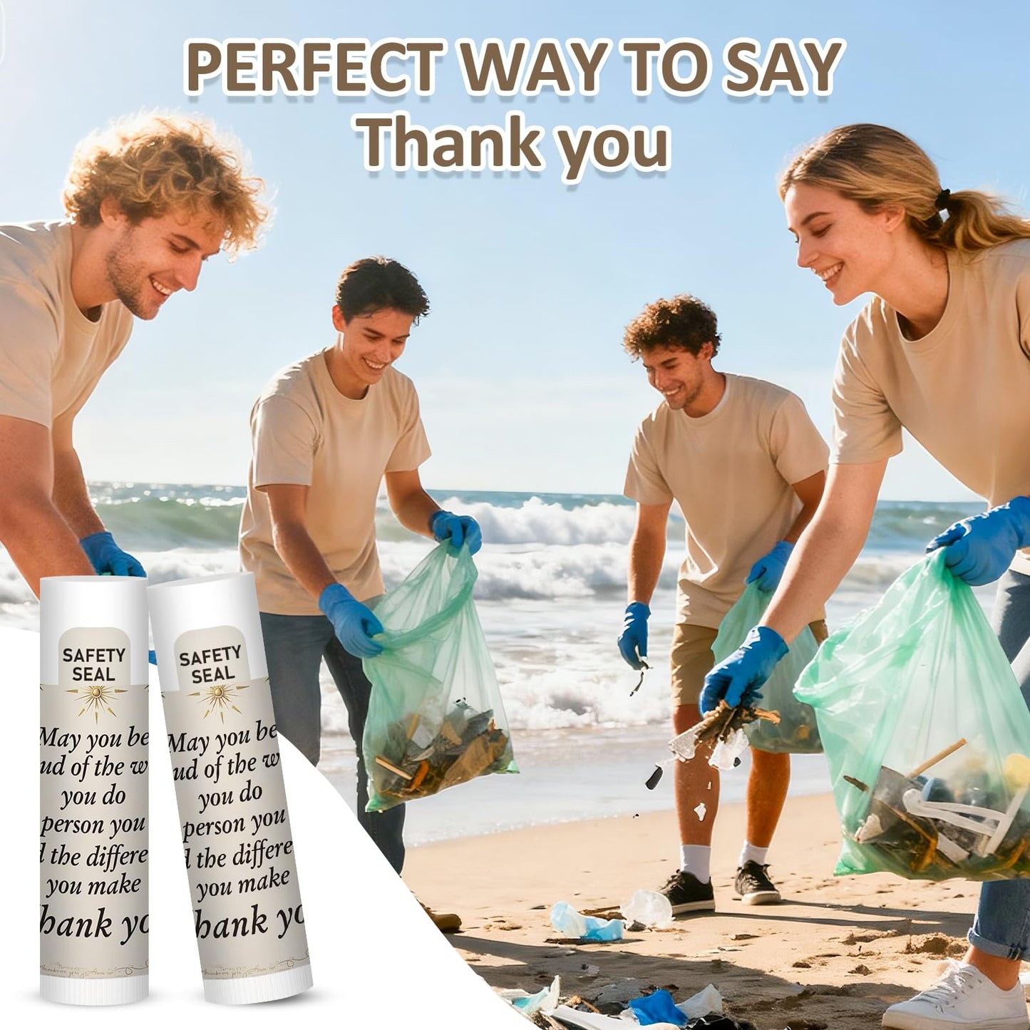 Lip Balm 60 Pack Employee Appreciation Gifts Bulk Thank You Gifts for Volunteer Staff Custodian Coworkers Pastor Appreciation Gift for Woman Man