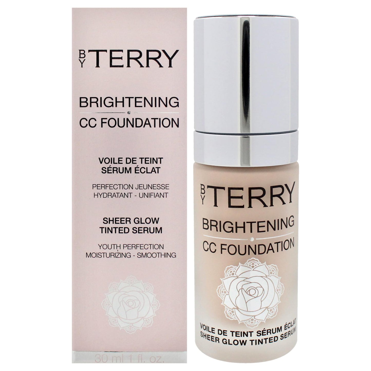 By Terry Brightening CC Foundation, Hydrating Serum Foundation, Ultra-Sheer Finish, Vegan & Cruelty-Free, 1N, Fair Neutral