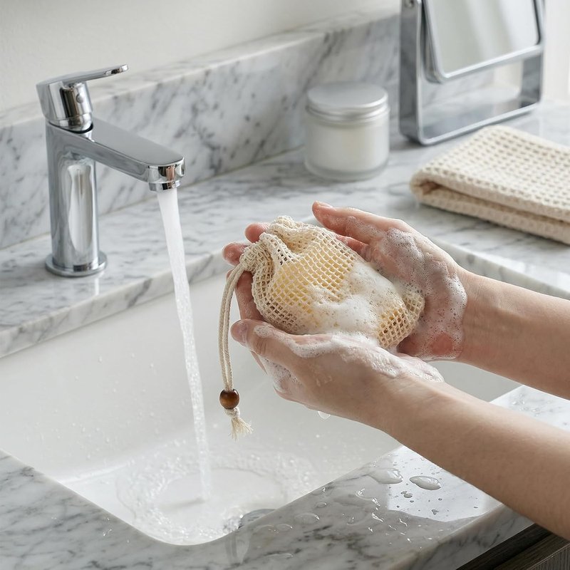 Soap Saver Bag - 10 Pack Natural Sisal Mesh Soap Holder for Shower | Durable & Eco-Friendly