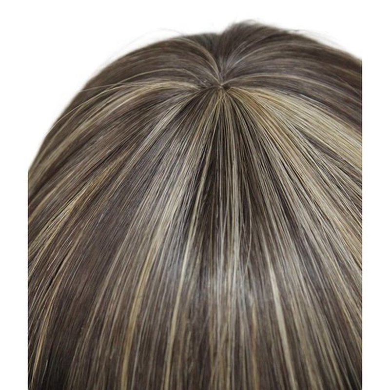 Lydell 14" Long Straight Wig Soft Heat Fiber Hair Cute Neat Bang Under Shoulder Full Wig (6TT24B)