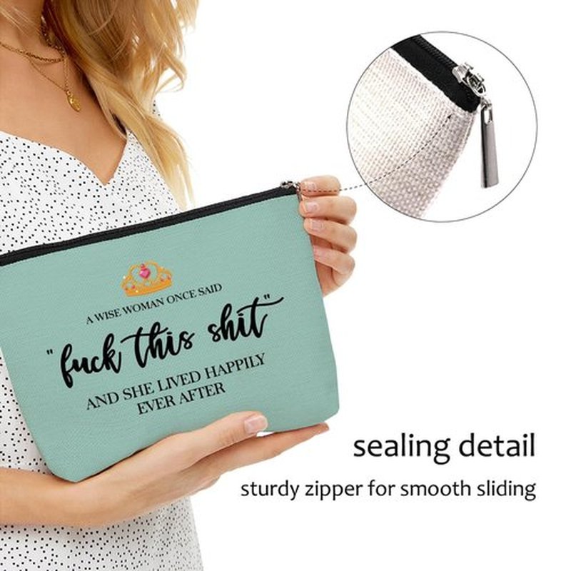 Funny Gifts for Women, Sister, Strong Women Retirement Gifts Cool Gifts for Coworkers, Hostess Gift Ideas Gag Gifts Birthday Girls Weekend Fun Gifts Makeup Travel Bag Inspirational Cosmetic Bag