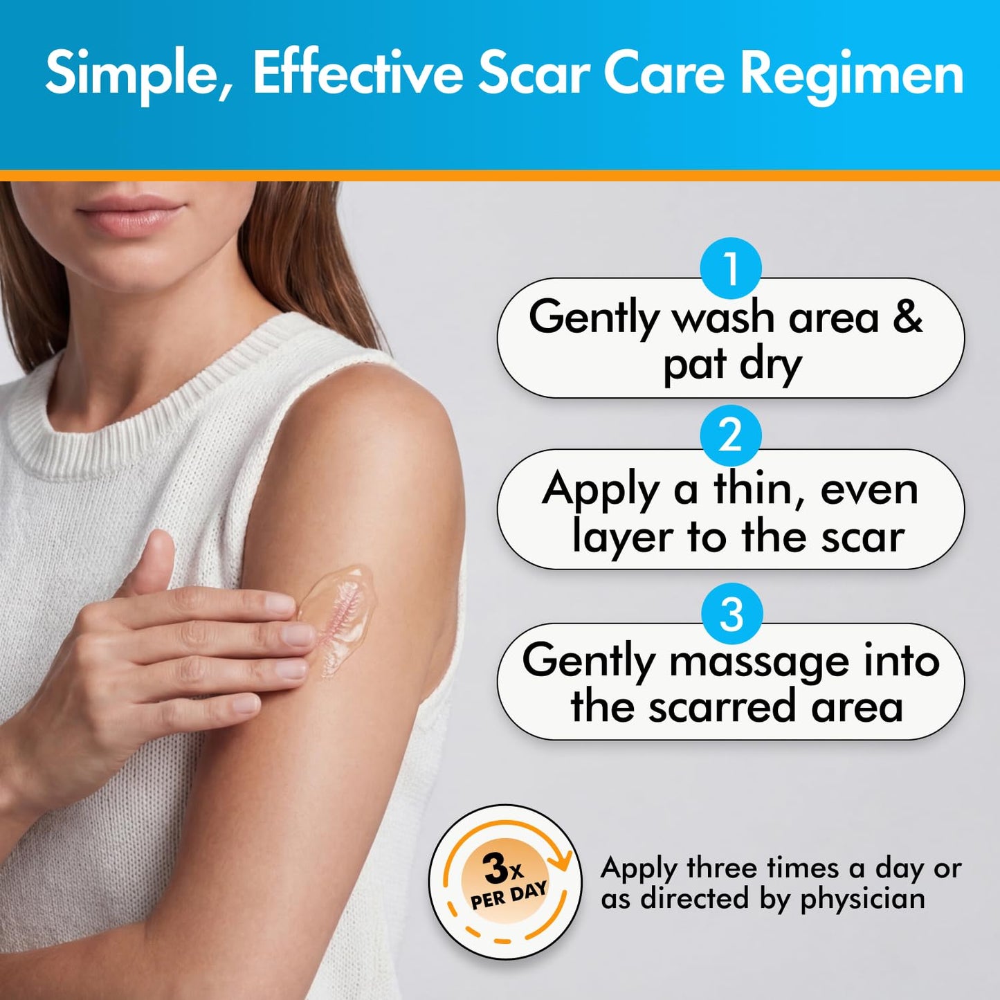 Serica Scar Gel (1oz), Advanced Silicone Formula, Supports Visibly Smoother-Looking Skin After Surgery, Cuts, Burns or Acne, Non-Comedogenic Face-Safe Gel, Helps Reduce Dryness, Quick-Dry