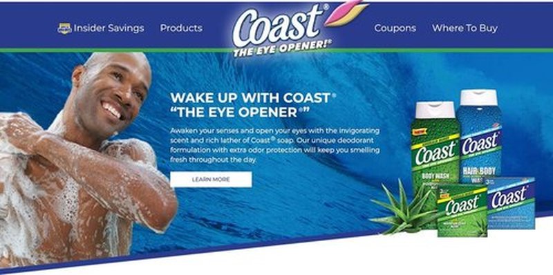 Coast Refreshing Deodorant Soap - Bar Soap with Thick Rich Lather - Clean Rinsing Formula for Fresh, Non-Dry Skin - Classic Scent - 16 x 4 oz