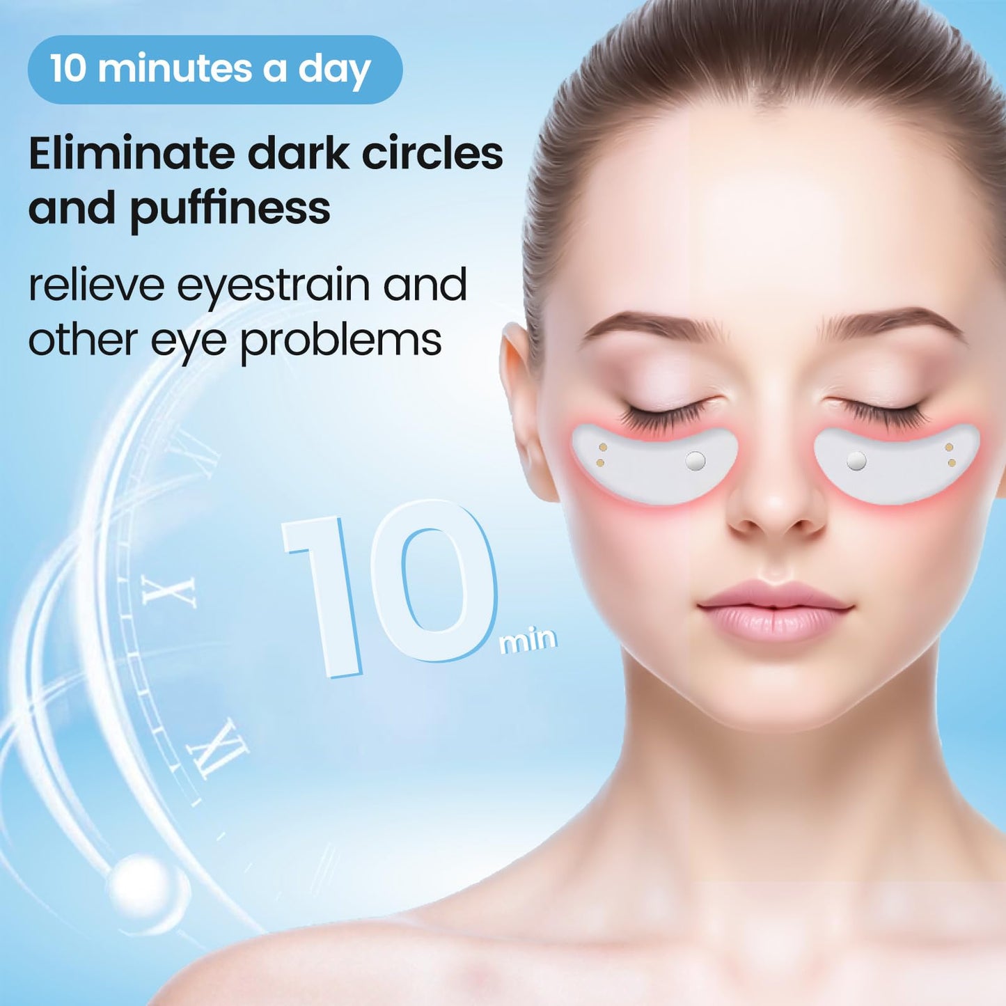 NANSIKE Under-Eye Red Light Therapy Eye Pods