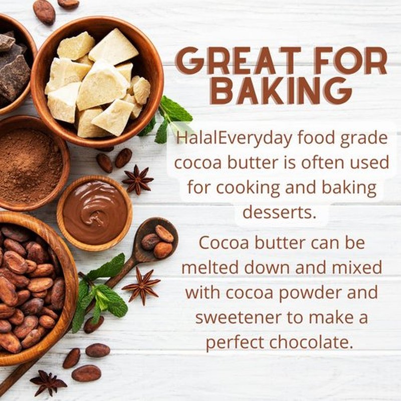 2 Lb Cocoa Butter: Pure, Raw, Unprocessed. Incredible Quality and Scent. Use for Lotion, Cream, Lip Balm, Oil, Stick, or Body Butter. NON-GMO By SaaQin®
