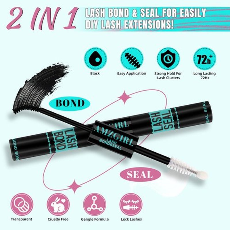 Lash Clusters Kit 320Pcs,60D DIY Individual Lashes Extension Kit,Lash Bond And Seal,Lash Remover For Eyelashes Extensions,Lash Applicator Tool For False Eyelash Cluster Kit At Home(D-Mix10-16mm)