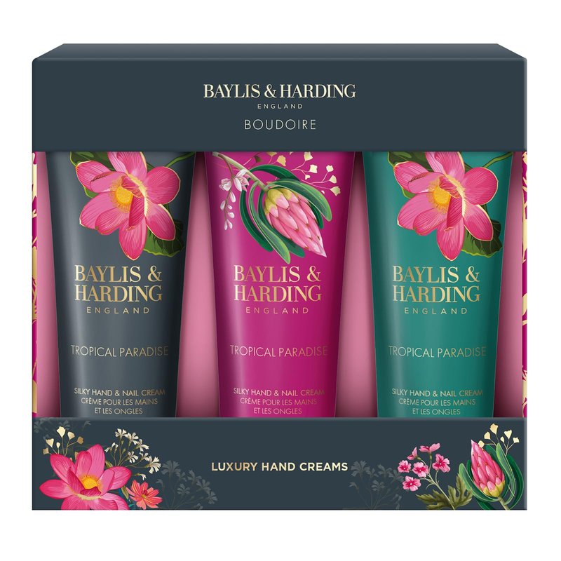 Baylis & Harding Boudoire Tropical Paradise Luxury Hand Care Gift Set For Women - Vegan Friendly
