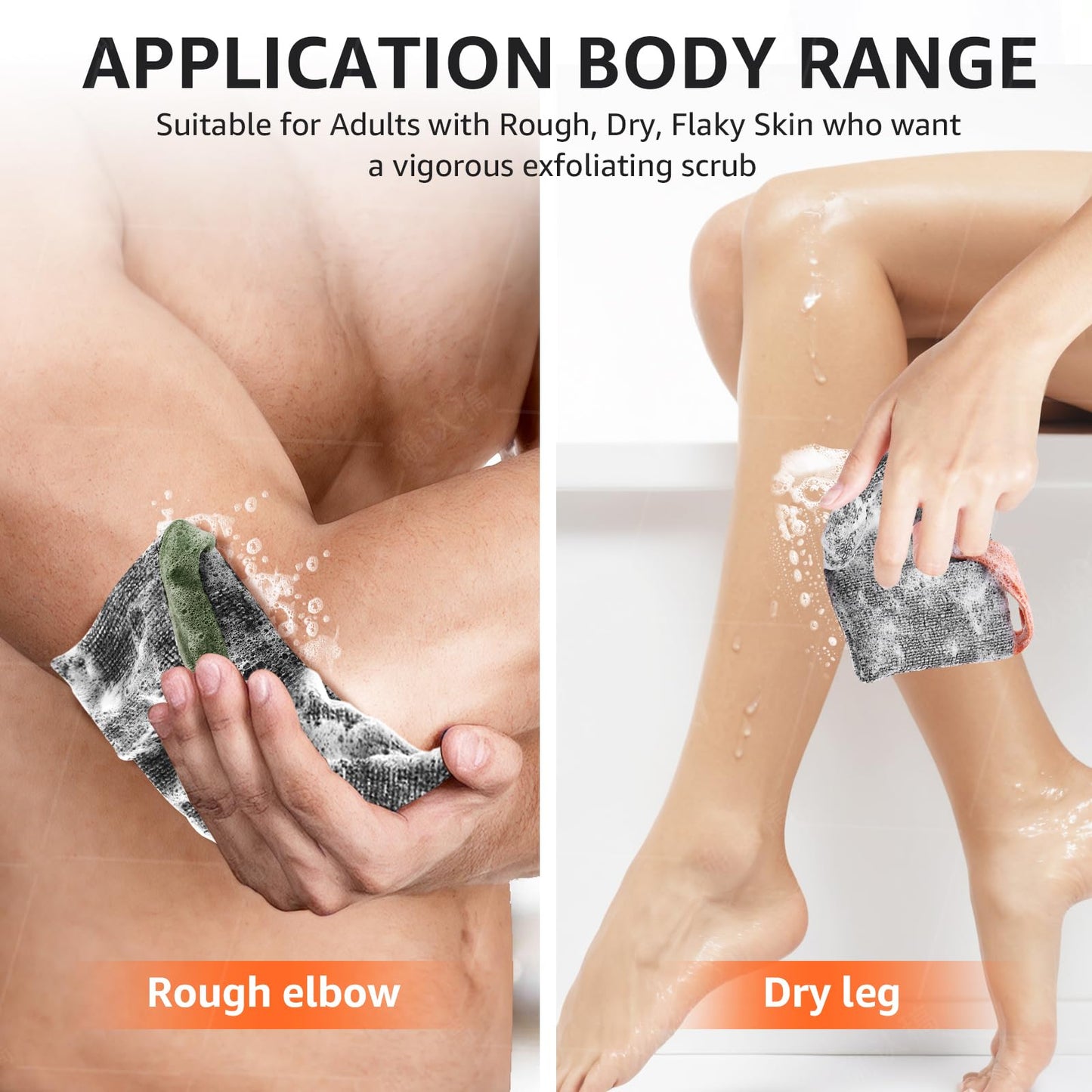 Xeiophoy 2PCS Soap Bags, Bar Soap Pouch for Deep Exfoliating, Body Scrubber Shower Sponge Loofah, Exfoliating Bath Sponge, Lathering Scrubba Wash Bag for Body Washing