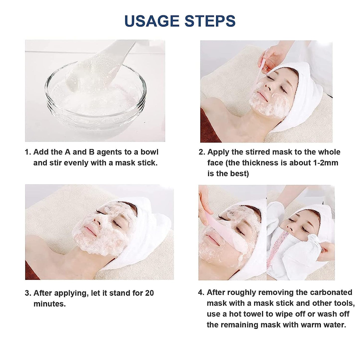 Elitzia CO2 Carboxy Gel Mask Spa Face Masks Skin Facial Care Moisturizing Brighten Natural Beauty 1 box 20 bags ET1719 (Pink)