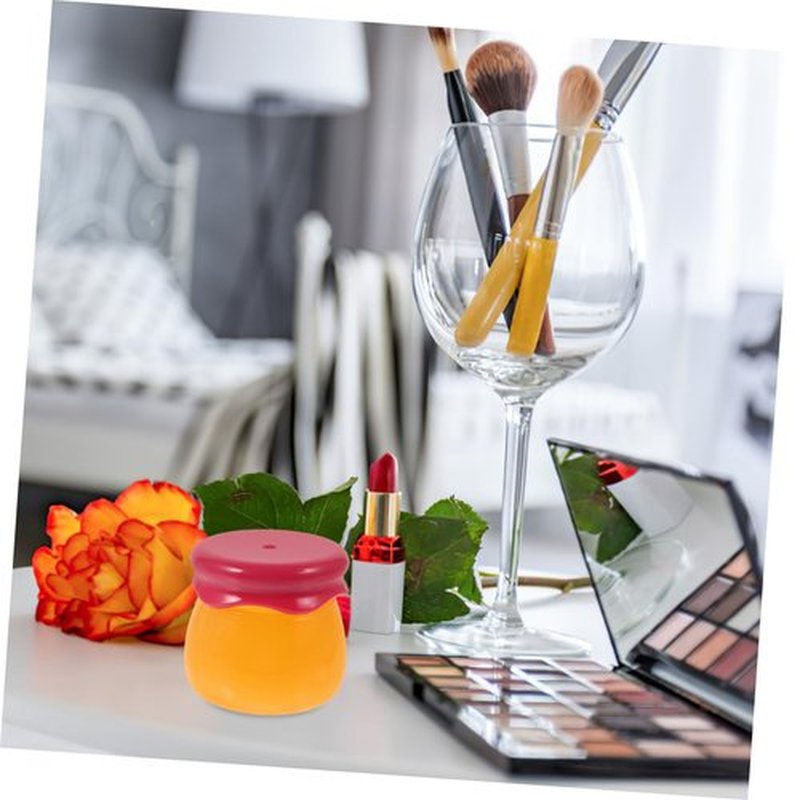 Mikinona Empty Lip Mask Bottles Sample Containers Lip Balm Cosmetic Jar Lip Gloss Container Refillable Cosmetic Container Small Jars with Lids Buttercream Makeup Container Sub Jar Abs Red